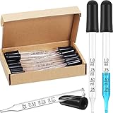 Große Anwendungen: Diese Glastropfer können zur Messung oder Übertragung von ätherischen Ölen, Farben, Flecken, Parfüms und mehr verwendet werden, oder Sie können sie zum Malen verwenden