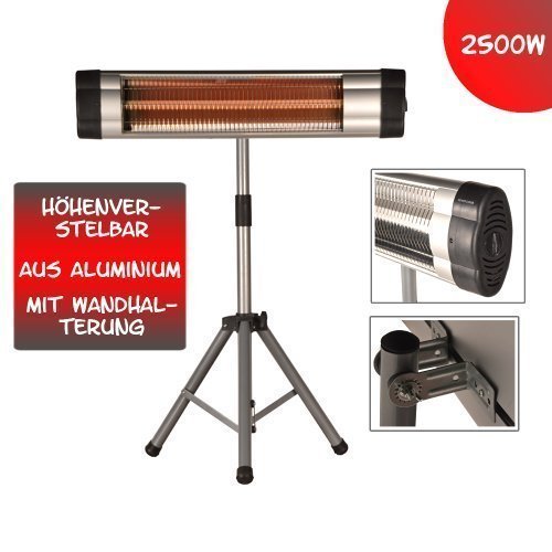 2500 Watt Infrarot Heizstrahler Standheizer Terrassenheizung Terassen Strahler