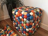 Fabricado con lana de fieltro bolas individuales -