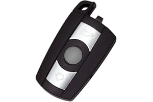 BROVACS Zapasowa obudowa kluczyka kompatybilna z BMW 3 przyciskami, inteligentne, bezkluczowe wejście, pilot zdalnego sterowania, obudowa z tylną pokrywą do wymiany baterii PG905AS