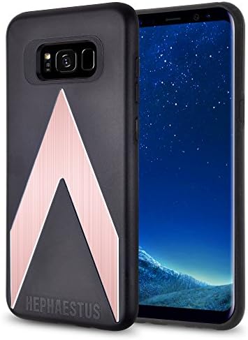 Galaxy S8+ PLUS Case, Hephaestus® Sentinel Series® [Rose Gold] Hard Heavy Duty Slim 3 in 1 PC TPU Aluminium Metal Hybrid Case for Samsung Galaxy S8 PLUS