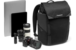 Manfrotto MB CH-BP-30 Chicago, Zaino Fotografico Piccolo, Zaino/Borsa Fotografica Versatile, per Foto/Videografi, per DSLR, Mirrorless, Laptop, Obiettivi e Attrezzatura da Viaggio, BP 30 Piccolo