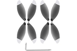 CUHAWUDBA 8Pcs Accessoires D'Hélice pour Accessoire de Ventilateur D'Aile de Rechange pour Drone Parrot Anafi (Noir et Blanc)