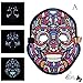 Produktbild Sound Reaktive LED Halloween Masken,Saingace Sound Reactive LED Maske Tanz Rave Licht Einstellbare Maske Für Festival,Cosplay,Halloween,Kostüm,Batterie Angetrieben (E)