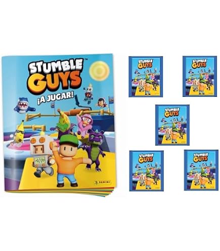 Stumble Guys Série 2 – Boîte De 50 Enveloppes Panini Officielles – Cartes à Collectionner Ultra Fun !