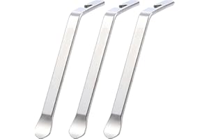 Bynccea Leva Gomme Bicicletta,Strumenti per Cambio Gomme,Acciaio Inossidabile Leva per Bici (Black Silver)