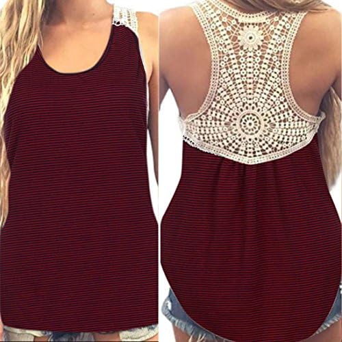 Clearance Women Vest, Sunday Ladies Summer Sexy Sleeveless Printed V Neck Tops Fashion Straps Tank Tops Casual Plus Size Beach T-Shirt for Women (L, Wine Red Sexy)