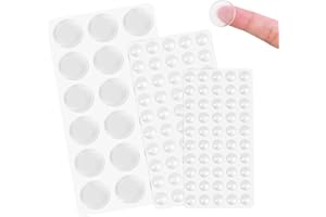 ABEILLO 118 sztuk przezroczystych gumowych nóżek – 3 rozmiary, samoprzylepne, gumowe podkładki do mebli, podkładki tłumiące hałas do szuflad kuchennych, ochrona powierzchni szafki, ochrona powierzchni