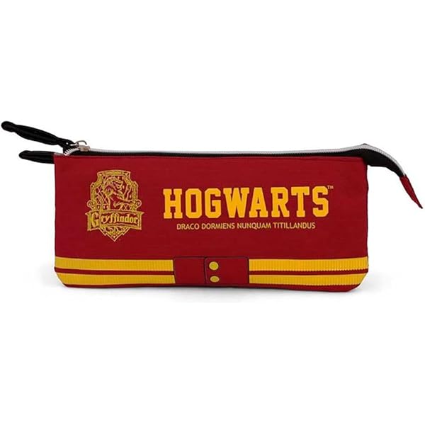 Pyramid International Harry Potter Estuche Con Cierre, Diseño De Hogwarts Houses - Producto Oficial, Multicolor, 22.6 X 10.2 X 6.4 Cm, Diseño De Casas Hogwarts