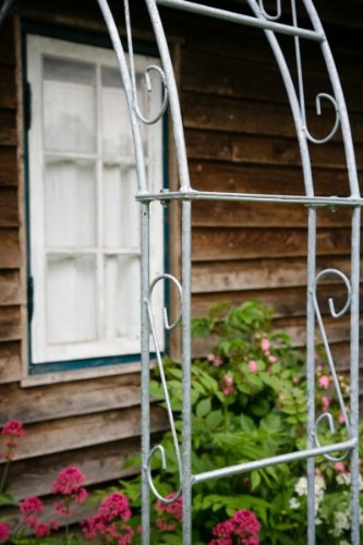 Wand – Rosenbogen 12mm Massiveisen! Breite: 160cm Verzinkt Wandrosenbogen aus Metall - 3