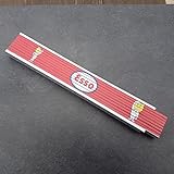 Der Zollstock ist deutsche Herstellung (keine B-Ware) in der Standardlänge 200 cm.