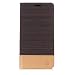 Produktbild Für Sony Xperia XA2 Lederhülle , LJSM Leinwand Serie Flip Wallet Tasche PU Leder + TPU Silikon Cover Standfunktion Schutzhülle Telefon-Kasten Handyhülle Bookstyle Handytasche Ledertasche Case Hülle für Sony Xperia XA2 (5.2") (Braun)