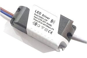 YHLOUBB Transformadores de iluminación de la fuente de alimentación del controlador LED 1PCS,8-12W
