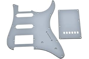 KAISH - Battipenna HSS per chitarra con piastra posteriore per Yamaha PACIFICA, 3 strati, colore: Bianco