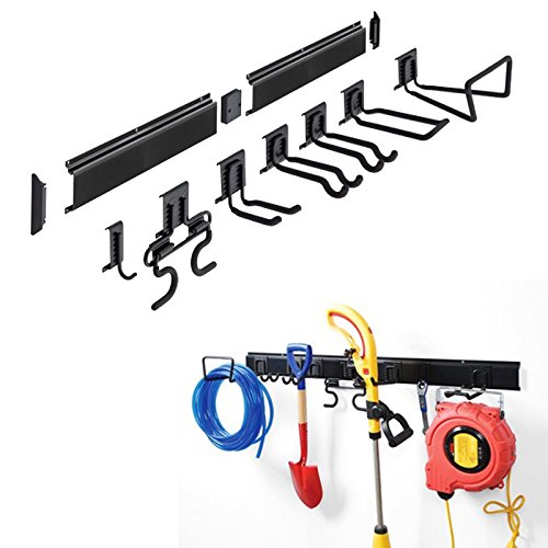 9-tlg. Premium Gerätehalter Set Gartengerätehalter Hakenset aus Stahl