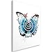 Produktbild Feeby. Wandbild - 1 Teilig - 50x70 cm, Leinwand Bild Leinwandbilder Bilder Wandbilder Kunstdruck, Rewind Life is Strange - Noemi Fadda, Illustration, Schmetterling, Blau