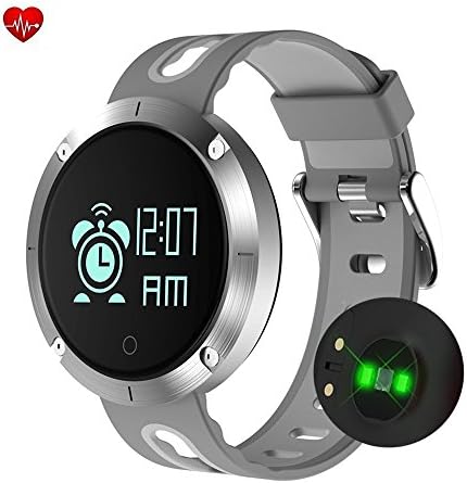 FATMOON Smart Bracelet Wristbands,Heart Rate Fitness Tracker BT 4.0 OLED Touch Screen Smart Band Pedometer with Sleep Monitor, Activity Tracker Watch for iPhone Android Smartphone-Grey