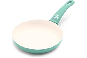 GreenLife Soft Grip Zdrowa ceramiczna nieprzywierająca patelnia 20 cm PFAS Bez jajek Patelnia omletowa Zmywarka i piekarnik Bezpieczny turkus
