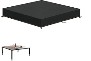 HEIMUNI Pokrowiec na Blat Stołu 100 x 100 x 15 cm, Plandeka Ochronna na Stół Ogrodowy, Osłona Blatu Stołu, Odporna na Warunki Atmosferyczne, na Stół Tarasowy