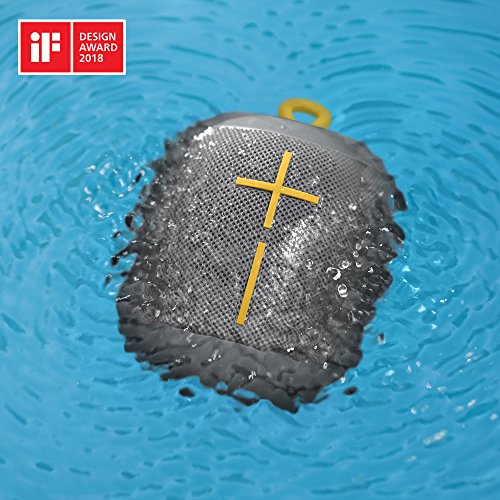 Ultimate Ears WONDERBOOM - Altavoz inal  mbrico Individual  Bluetooth  Resistente a los Golpes  Impermeable  con conexi  n por Partida Doble  Color Gris