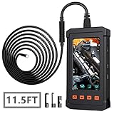 【Schlanke 5,5-mm-Kamera】 Mit der 5,5-mm-digitalen, halbstarren Endoskopsonde können Sie jeden begrenzten Ort erreichen, z. B. Dieselmotoren, Rohrverstopfungen, Motoren von Kraftfahrzeugen, Zylinder, Abwasserkanäle usw.