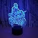 Produktbild Kjfgkf @ 3D Nachtlicht Langlauf-Motorrad Led 3D Lampe Nachttischlampe Schlafzimmer 3D Nachtlicht Weihnachtsschmuck 7 Farbwechsel Kinder Beste Geschenk