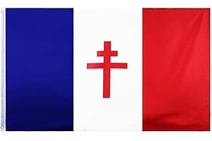 Drapeau France, drapeau couleurs France, drapeau 150 x 90 cm, drapeau France, Drapeau France Libre 1940-1944 (France résistance) (France résistance)