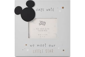 WIDDLE GIFTS LTD Widdle Gifts Disney Baby Scan Countdown Photo Frame - Little Star - Mickey Mouse 0436