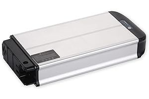 HANERIDE XH370-10J Dolphin Batterie de vélo électrique avec porte-bagages 36 V 13 Ah pour vélo électrique Phylion Trio Rex Mifa Cyco Curtis ElFei McKenzie etc. Batterie de rechange