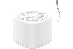 Thalire Ruido Blanco Bebe, Adultos White Noise Machine con 20 Sonidos para Dormir & Luz Nocturna | Portátil con Memoria para Música Relajante, Sonidos del Océano y Brown Noise (USB-C)