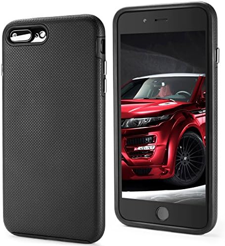 Veatool iPhone 7 Plus Case, Shock Proof Ultra Rugged Rubber Dual Layer Case for iPhone 7 Plus (5.5 inch),Black