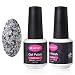 CLAVUZ Silver Glitter Gel Nail Polish Soak Off UV LED Nail Lacquer Professional Salon Nail Art 8ml