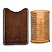 Beard comb ?? AngryBeard ?? Double beard comb (fine side & wide side) 100% sandalwood in a magnificent leather pouch for storage | The perfect gift for bearded men! ?? 100% Satisfied or money back ??
