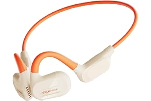 truefree F2 Słuchawki douszne Air Line Bluetooth 5.3, bezprzewodowe słuchawki do uprawiania sportu, 4 mikrofony, wyraźne połączenia, 15 godzin odtwarzania, ulepszone basy 16,2 mm, połączenie