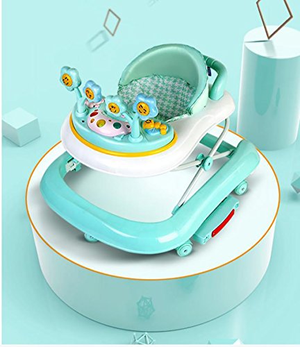 SMCCN Multifunción Niño Anti-rollover Un Toque Plegable Baby Walker