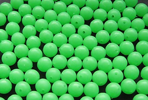 50 x Lumi Round Plastic Rig Beads 8mm