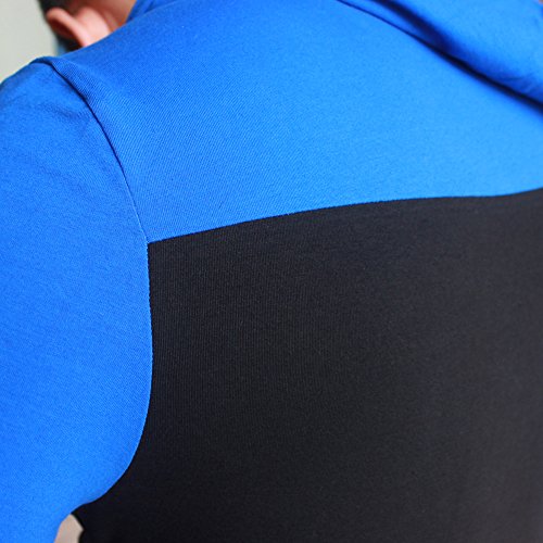 Musclealive Mens Gym dünne lange Hülsen Herren Bodybuilding Pullover Baumwolle und Elasthan - 4