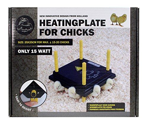 Küken-Wärmeplatte Comfort 25x25cm – 15 Watt, Heizplatte, Heizmatte, Kükenwärmer, Heizkabel, Inkubator, Kunstglucke, Wärmebirne - 4