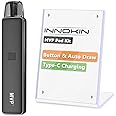 INNOKIN MVP Pod Kit, E Cigarette Vape Starter Kit with Side-fill Ecig, Button or Draw-activated, Dual Power Selection, Type C Charging, GB Edition, 2ml, No Nicotine - Stealth Black