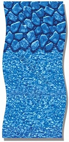 Boulder Tile 20 Thou Oval Pool Liner- 18ft x 12ft x 48-52"