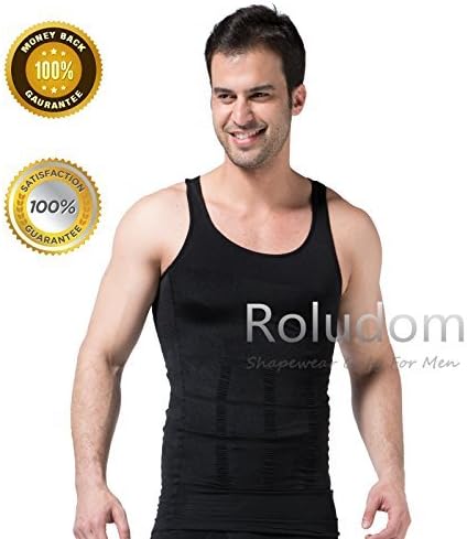 Roludom Men's Slimming Trimmer Body Shaper Vest Underwears Tank