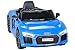 Produktbild Kinder Elektroauto Audi R8 Spyder MODELL 2018 Original lizenziert mit Ledersitz, 2x Motor, 12 V Batterie, 2.4 Ghz Fernbedienung, Glatter Start (Blau)