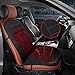 Price comparison product image Audew 12V Car Front Seat Hot Heater Heated Pad Cushion Winter Warmer Cover Black
