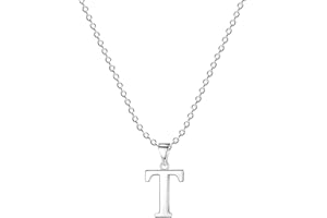 Jokmeo 925 Sterlingsilber Damen Buchstaben-A-Z Halskette, eine feine silberne Buchstabenanhängerhalskette, ideal für den täglichen Tragen von Frauen.L245