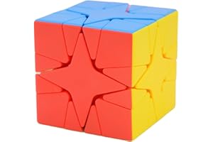 Bukefuno MoYu MeiLong Polaris Speed Cube magique (57 mm) sans autocollant MeiLong Polaris Cube magique pour salle de classe Puzzle Speed Cube Jouet