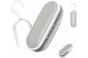 KIGHDEL Easy Seal Bag Sealer,Bag Sealer Heat Seal,2-in-1 Fresher for Longer Easy Seal,Mini Bag Sealer with Hook,Portable Bag Resealer,Suitable for Snacks and Fresh Food Storage