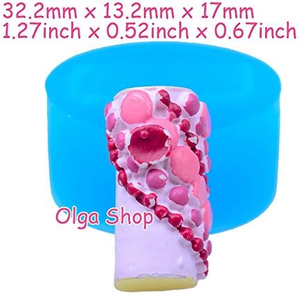 G261 Buche Silicone Mould Mold Fruit Gateau (32.2 mm)