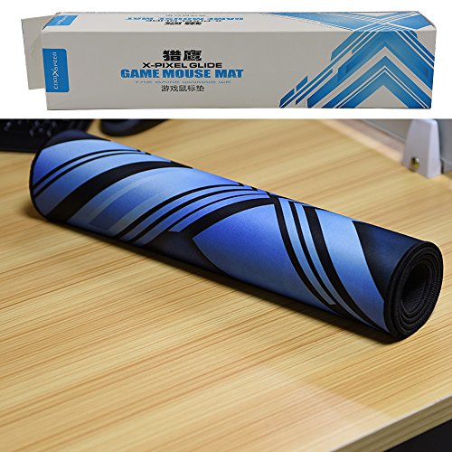 cmhoo verlängerter Gaming Mauspad/Pad genähte Kanten seidig glatte, Extended - 4