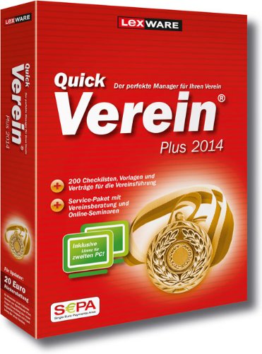 Preisvergleich Produktbild QuickVerein Plus 2014 (Version 6.00)