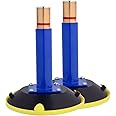 IMT 6" Vacuum Suction Cup Glass Lifter 2 Pack, Heavy Duty Vertical Hand-held Cups for Flat to Curved Surfaces, Metal Handle and Brass Pump, with Protective Cover